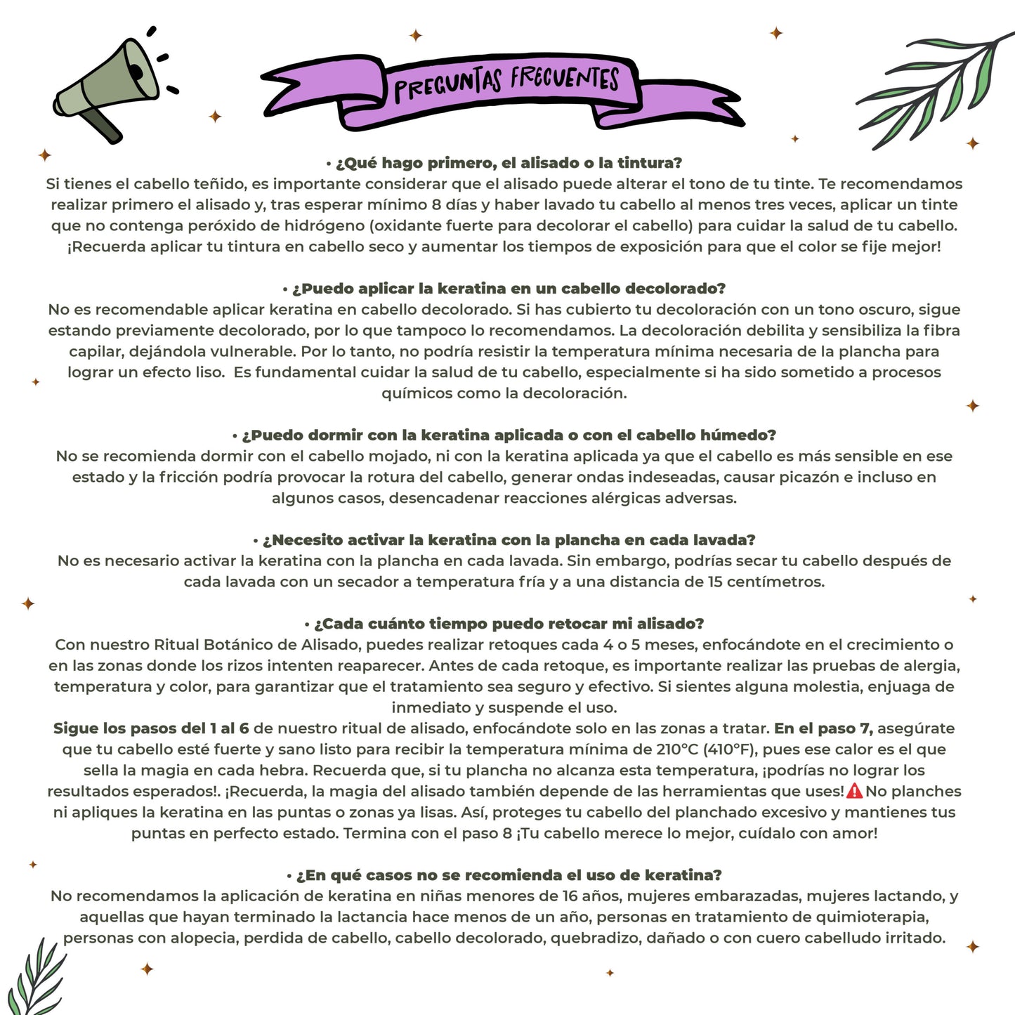 Kit keratina 250 ml – 2 personas (mediana) Ritual Botánico