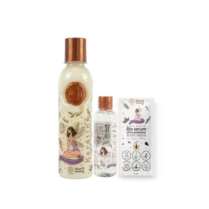 Kit keratina 250 ml – 2 personas (mediana) Ritual Botánico