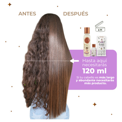 Kit keratina 250 ml – 2 personas (mediana) Ritual Botánico
